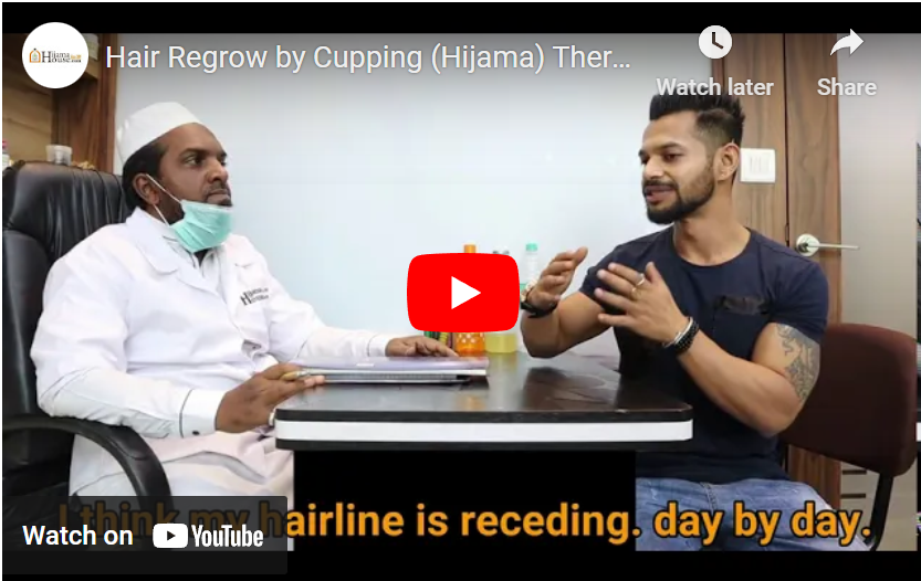 Hair Regrow by Cupping (Hijama) Therapy